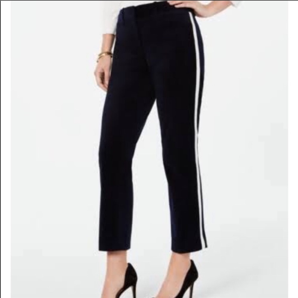 Tommy Hilfiger Velvet Side-Striped Pants
